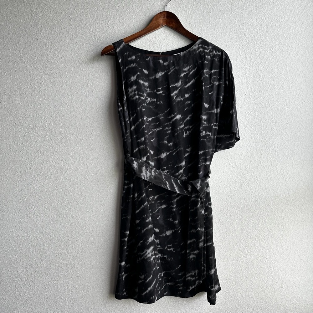 Michael Kors Silk Lined Black Grey Size S/P Dress Chic Designer Cocktail